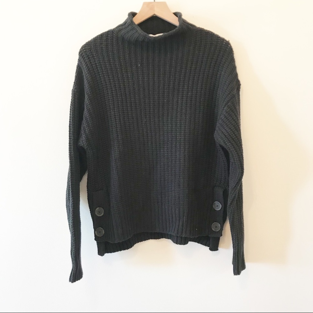 NWT Madewell Chunky Knit Mock Neck Sweater Size Medium